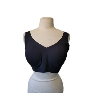 Honeylove V Neck Bra 3X in Runway Black  Wireless Smoothing Padded - Picture 1 of 12