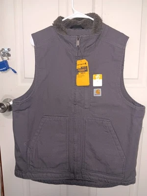 Carhartt Men's Vest 104277 GVL  Medium Gray New - Image 1 of 4