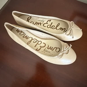 Sam Edelman Womens Carrie Ballet Flat Slip On Shoes Nude Sz 9 New - Picture 1 of 7