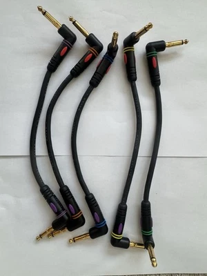 Cable de conexión Planet Waves 8 pulgadas - extremos en ángulo de 1/4" Foto 1 de 3