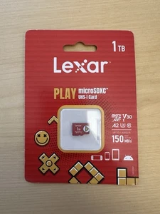 Carte micro SD PLAY Lexar 1 To, UHS-I, jusqu'à 160/100 Mo/s - Photo 1 sur 2