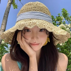 Elegant Bow Sun Hat Large Brim Beach Hat Fashion Straw Cap - Picture 1 of 7