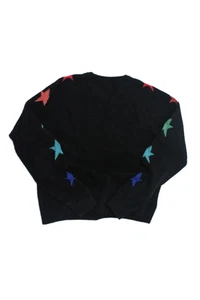 Brodie Childrens Girls Cashmere Stars Print Long Sleeves Sweater Black Size 12 - Picture 1 of 5