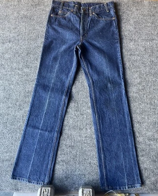 Vintage 90s Levis 515 Bootcut Orange Tab Size 34x34 Dark Wash Rare USA - Image 1 of 4