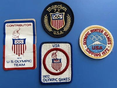 3 parches olímpicos vintage 1972 EE. UU. Sapporo invierno Munich verano + pegatina extra Foto 1 de 4