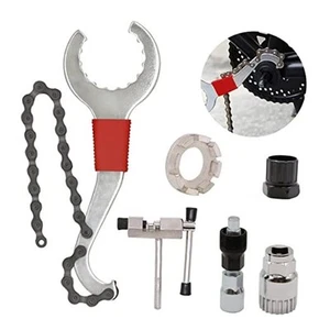Bike Tool Kit, 6Pcs Professional Bike Repair Tools for Mountain Bike with 3-in  - Picture 1 of 7
