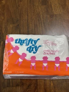 Thrifty Dry 12 Cloth Diapers NIP - Picture 1 of 3