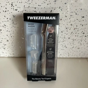Tweezerman Brow Razor boxed with replacement blades -Bottom Seal Broken But New - Picture 1 of 6