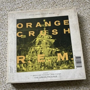 R.E.M. – Orange Crush 7" Single In Ltd Ed Box With Poster- All Decent - Imagen 1 de 4
