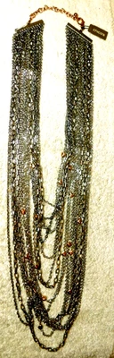 Cinturón de mujer Chico's~Meegan Multi 17 cadena broche langosta cierre sin talla ¡NUEVO!! Foto 1 de 4