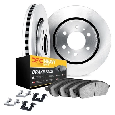 For Cadillac DeVille 1998-1999 DFC Plain Front Brake Kit w Heavy Duty Brake Pads - Image 1 of 3