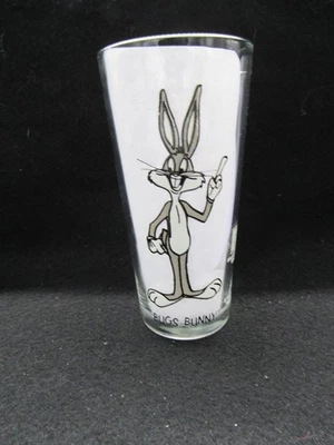 De colección 1973 Bugs Bunny Pepsi Collectors Series Vidrio Warner Bros 8 1/4" Alto Foto 1 de 4