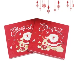 60 PCS Paper Napkin Napkins Disposable Party Printing Christmas Tissue - Picture 1 of 11