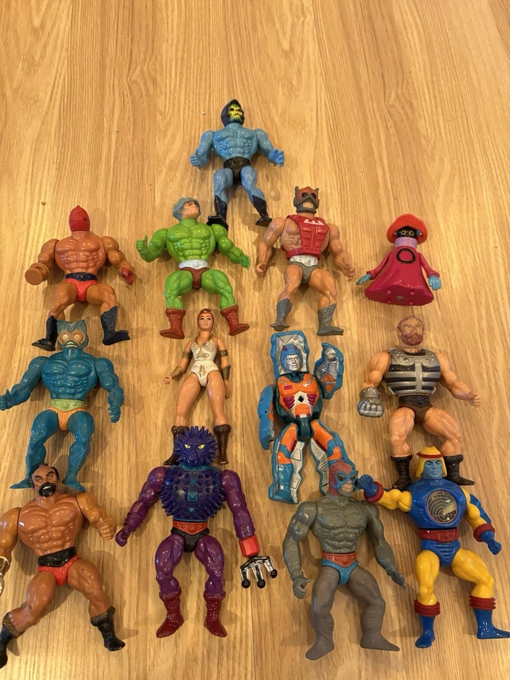 LOT VINTAGE LES MAITRES DE L UNIVERS MOTU 13 FIGURINES FRANCE MALAISIE HK MATTEL - Photo 1/4
