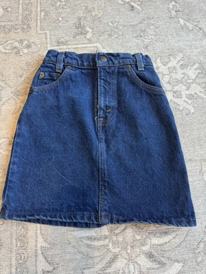 Minifalda vaquera vintage Levis para niñas talla 8 lavado medio/oscuro algodón para niños Foto 1 de 4