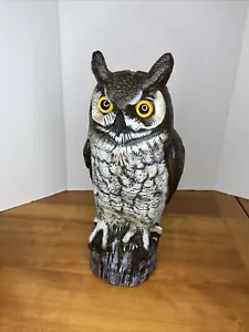 VINTAGE 1990 DALEN PRODUCTS BLOW MOLD 16" OWL GARDEN DECOY Halloween Decoration - Picture 1 of 21