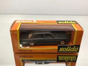 SOLIDO GAM 3 40 PEUGEOT 604 -ANTHRACITE METALLIC 1:43- GOOD IN BOX - 493 - Picture 1 of 7