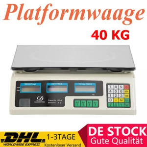 Warehouse Scales Platform Scales 40 KG Digital Parcel Scales Warehouse Market Scales Scales LCD DHL - Picture 1 of 15