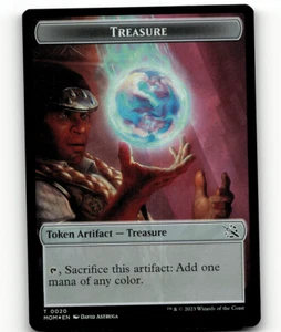 FOIL - MTG Treasure (0020)   Thopter March of the Machine Token - Picture 1 of 2