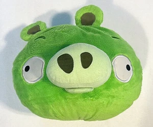 Large 2010 Angry Birds Plush Green Pig Plush Toy Bad Piggie Approx 11”x11” - Picture 1 of 8