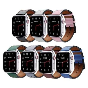 Waloo Breathable Leather Replacement Band For All Apple Watch Series - Picture 1 of 38