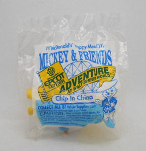 Mickey & Friends Epcot Adventure McDonalds Happy Meal Toy Chip in China 1993