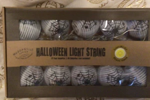 Halloween String Light 12 ft cobweb with Spider Web 2AA Not Included - Picture 1 of 6