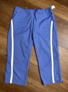 Nike Golf Track Pants Youth Girls Large Blue Pockets Drawstring Vtg 12/14 A0120 - Picture 1 of 8