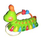 Toy Plastic Factory CATERPILLAR Green Pull Toy Music Numbers Letters Bug Beads