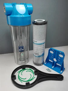 Aquafilter 10" Whole House Water Filter Dechlorinator Chlorine Removal 1/2" BSP - Picture 1 of 10