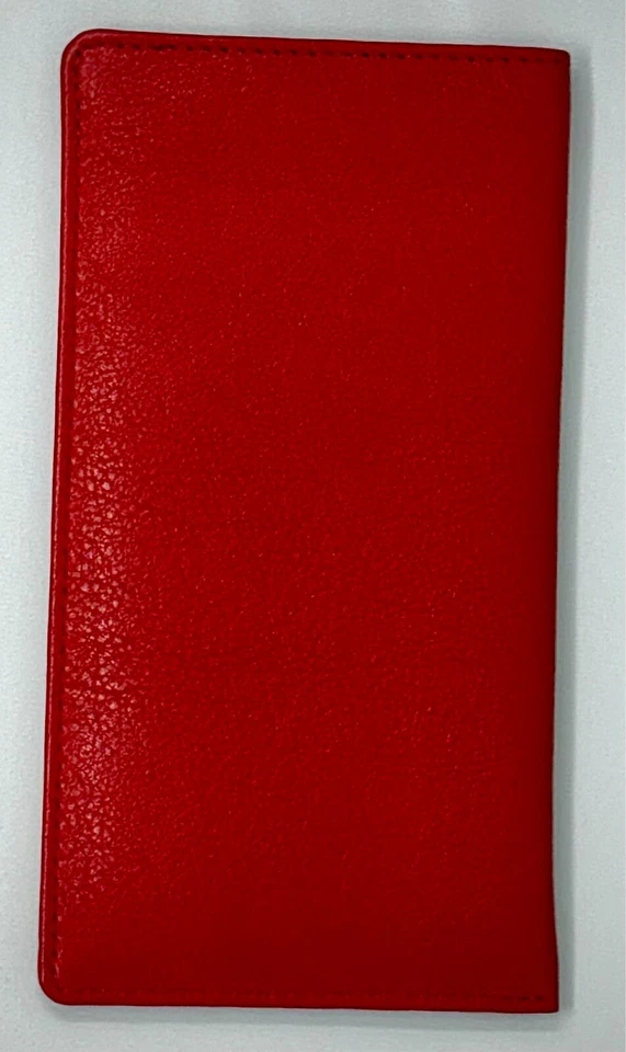 Estuche de cuero rojo napa de calidad para gafas/gafas - tamaño estándar Foto 1 de 1