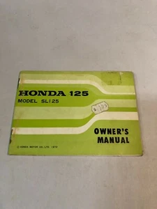 1973 Honda SL125 K2 Motorcycle Owner's Manual - Picture 1 of 7