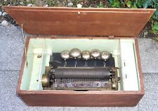 Spieldose mit Glockengeläut Walzenspieldose 12 Lieder mechanisch um 1900 ,Video