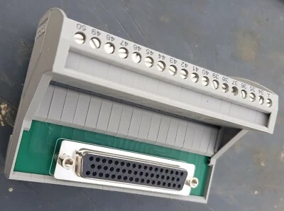 50-Way D-Type to Screw Terminals - DIN Rail mounting. With 1mtr m/f cable. - Image 1 of 4
