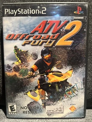 ATV Offroad Fury 2 (Sony PlayStation 2, PS2, 2002) CIB, Manual, Etiquetas Negras Foto 1 de 4