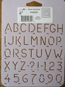 Plantilla 5/8" Pequeño Alfabeto Pintura Tarjetas Artesanales W9325 Diarios Fuente StenSource - Imagen 1 de 1