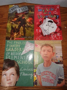 4 - Scholastic Chapter Books - Softcover - Stuntboy - Dexter - Dog Tags - Imagen 1 de 1