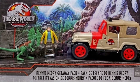Mattel Jurassic World Park Legacy Dennis Nedry Getaway Action Figure - GWY59 Cover