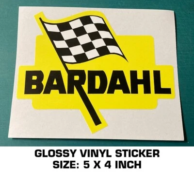 CALCOMANÍA ADHESIVA VINILO BRILLANTE BARDAHL - CARRERAS - ACEITE Foto 1 de 2