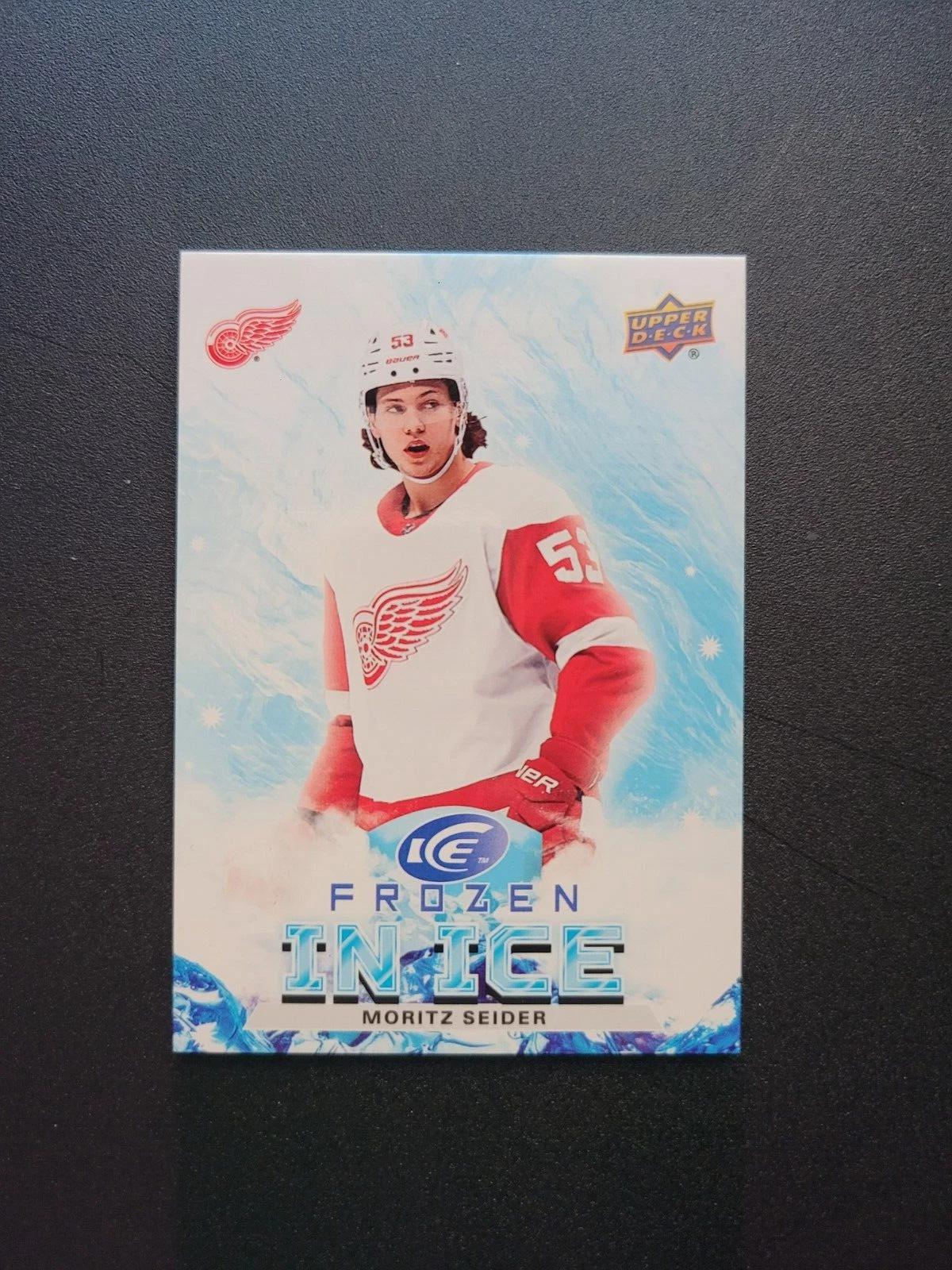 2021-22 Upper Deck Ice Frozen In Ice #FI10 Moritz Seider Ripped