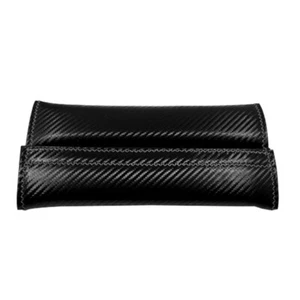 2PC Carbon Fiber Fabric Car Seat Belt Cover Shoulder Pad Cushion Safe Protector - Picture 1 of 4