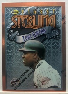 1996 Topps Finest STERLING #61 Tony Gwynn San Diego Padres w/coat  341