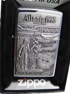 ZIPPO LIGHTER BARRETT SMYTHE ATLANTA 1996 OLYMPICS GAMES 1996 VINTAGE SOUVENIR - Picture 1 of 5