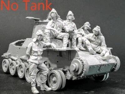 1/35 Resin Japanese Tank Crew 5pcs  Figures Kit (No Tank) Unpainted Unbuild - Image 1 of 2