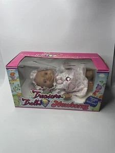 Ace Treasure Troll Baby 10" Pink Belly Button Wishstone Newborns Troll Doll NOS - Picture 1 of 7