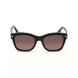 Tom Ford Lauren-02 TF614 01H Black Polarized Plastic Sunglasses Frame 52-19-140 - Picture 1 of 3