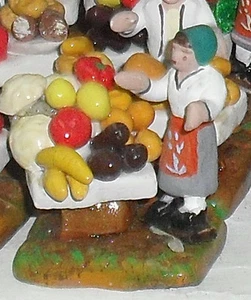 Pesebre Grupo 3 CM Terracota, Pastor Banco Fruta Shepherds - Picture 1 of 1