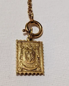 RARO Dije de Huevo JOAN RIVERS De Colección con Extensor: Águila de Dos Cabezas, Cadena de 2" - Imagen 1 de 3