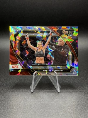 2023 Panini Select UFC - Mezzanine Cracked Ice Prizm #396 Marina Rodriguez /8 - Image 1 of 2