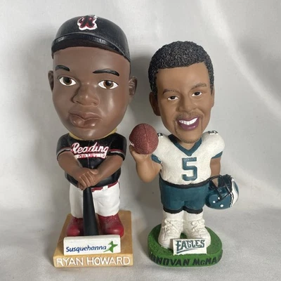 Ryan Howard Reading Phillies Bobblehead & Donovan McNabb Philadelphia Eagles Lot - Image 1 of 4